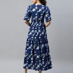 femvy Women Floral Print Anarkali Kurta image 3