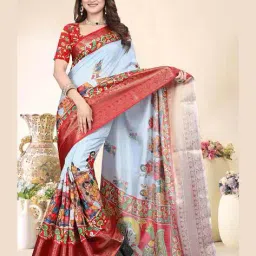 magneitta Kalamkari Digital Print Saree image 3