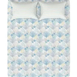portico Hashtag Cotton Fitted Bedsheet image 3