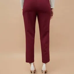 code by lifestyle Women Mid Rise Straight Fit Pants image 3