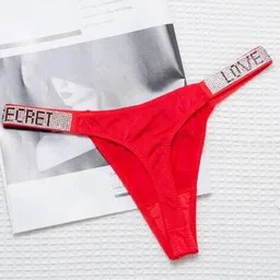 ur higher self Embellished G-String Panties with Elasticated Waistband image 3