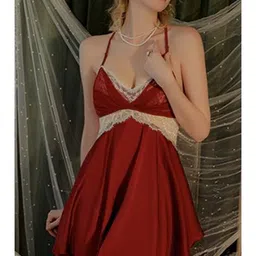 lulu & sky Women Lace Babydoll with Robe image 3