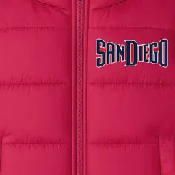 trampoline Boys Typographic Print Puffer Jacket image 3