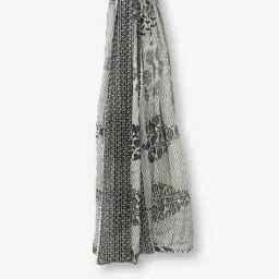 molcha by babita singh Women Floral Print Dupatta image 3