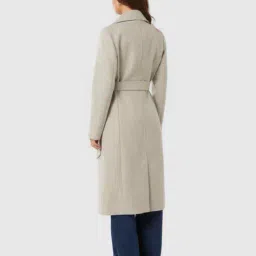 forever new Women Tailored Fit Trench Coat with Waist Belt image 3