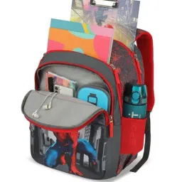 priority Boys Superhero Print Backpack with Adjustable Strap image 3