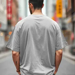 aoosh Men Graphic Print Loose Fit Round-Neck T-Shirt image 3