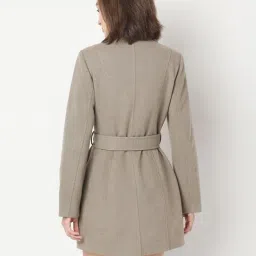 vero moda Women Regular Fit Trench Coat with Belt image 3