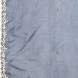 mbz.in by meena bazaar Women Embroidered Unstitched Dress Material image 3