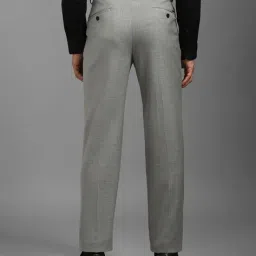louis philippe Men Textured Slim Fit Trousers image 3