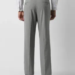 van heusen Men Patterned Relaxed Fit Pleated Trousers image 3