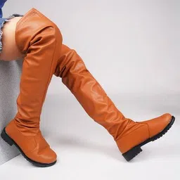 jm looks Women Round-Toe Knee-Length Boots  image 3