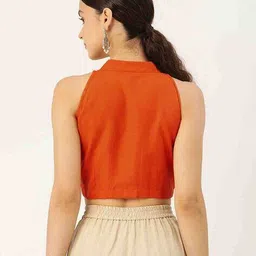 molcha by babita singh Women Front-Open Cotton Blouse image 3