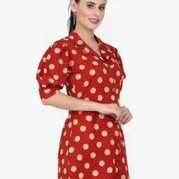 revangi Women Polka-Dot Relaxed Fit Top image 3