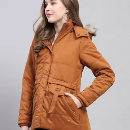 monte carlo Women Solid Parka Jacket image 3