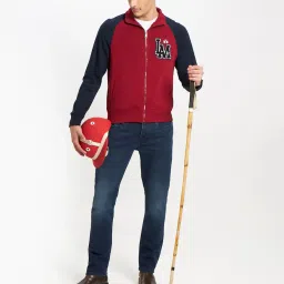 la martina Zip-Front Sweatshirt with Logo Applique image 4