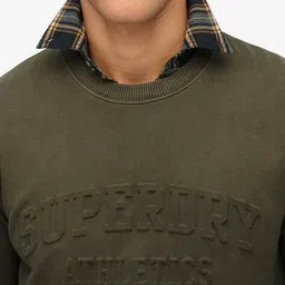 superdry Men Athletic Embossed Regular Fit Sweatshirt image 4