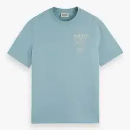 scotch & soda Front Chest Artwork Regular Fit Crew-Neck T-Shirt-picture-46