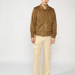 gas Retro Look Suede Jacket image 4
