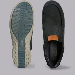 woodland Men Loafers with Brand Applique image 4