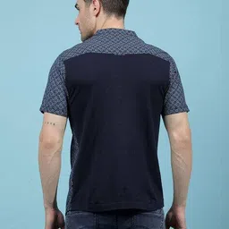 crimsoune club Men Printed Slim Fit Short Kurta with Patch Pocket  image 4