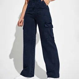 buda jeans co Women Straight Jeans with High Rise Waist image 4