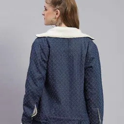 monte carlo Women Regular Fit Denim Jacket with Flap Pockets image 4