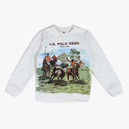 u.s. polo assn. Boys Printed Regular Fit Hoodie image 4