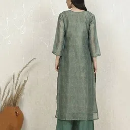 biba Women Embroidery Unstitched Dress Material image 4