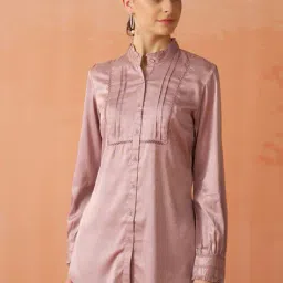 lakshita Women Relaxed Fit Shirt with Ruffled Detail image 4