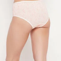 clovia Floral Print Hipster with Elasticated Waist image 4