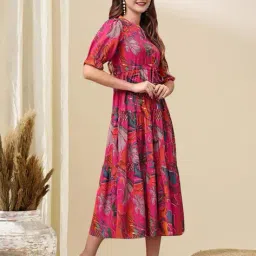 star word Women Fit And Flare Dress image 4