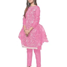 svaraa Women Embroidery Unstitched Dress Material image 4