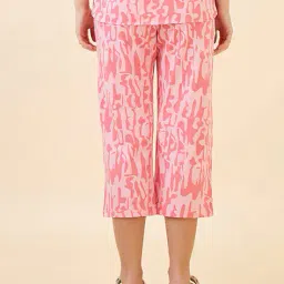 av2 Women Cotton Abstract Capris Set image 4