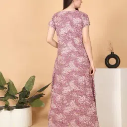 sweet dreams Women Printed Nightie with Insert Pockets image 4