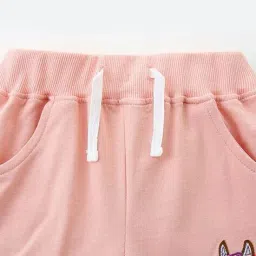 oh rare Girls Cotton Embroidery Shorts image 4
