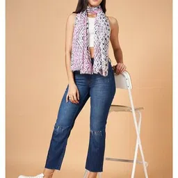 honey by pantaloons Women Printed Scarf with Interlocked Hem image 4