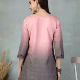 clora creation  Women Embroidered Floral Kurti image 4