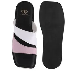 the white pole x ag Women Colourblock Dual-Strap Wedges image 4