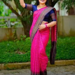 amrutkala sarees Women Woven Banarasi Silk Designer Kanjivaram Saree with Blouse Piece   image 4