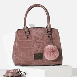 allen solly Women Croc-Embossed Shoulder Bag image 4