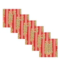 handicraft-palace Pack of 6 Printed Cotton Dinner Table Napkins   image 4