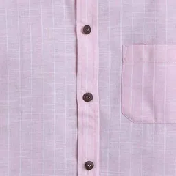 baat cheet Boys Striped Regular Fit Shirt with Full Sleeves image 4