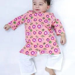 bow n bee Boy Printed Kurta & Pyjamas Set image 4