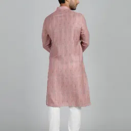modi kurta Men Regular Fit Long Kurta with Mandarin Collar image 4