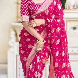 svaraa Women Saree with Blouse Piece image 4