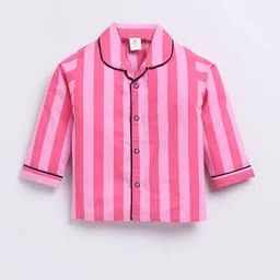 clt.s Girls Striped Shirt & Pyjamas Set image 4