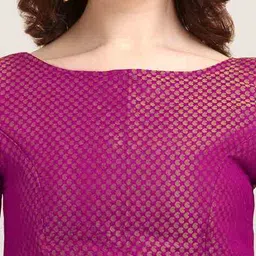 oomph! Women Self-design Back Open Blouse image 4