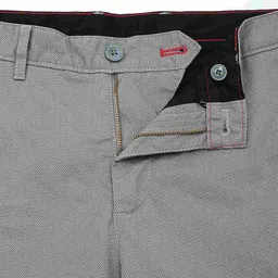 peter england casuals Men Slim Fit Flat-Front Trousers image 4