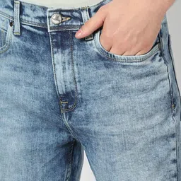 dnmx Men Heavily Washed Straight Jeans image 4